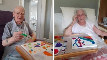 Boston care home take part in crafts for Pride